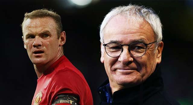 Ranieri,Rooney,Manchester United,Leicester City