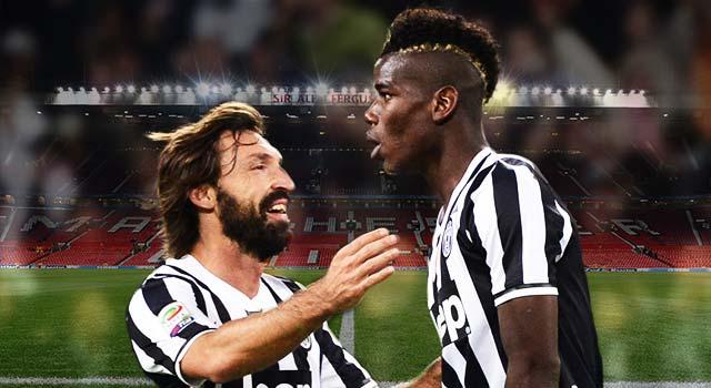 Paul Pogba,Andrea Pirlo,Juventus,Manchester United