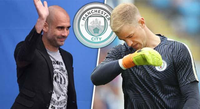 Joe Hart,Pep Guardiola,Manchester City